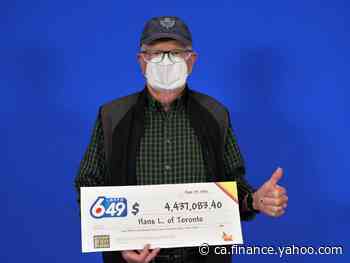 Toronto retiree gets first big lottery win with $4,000,000 Lotto 6/49 prize - Yahoo Canada Finance