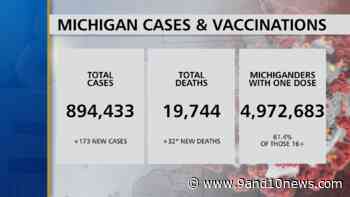 Michigan Health Officials Report 173 New Coronavirus Cases, 32 Deaths - 9 & 10 News - 9&10 News