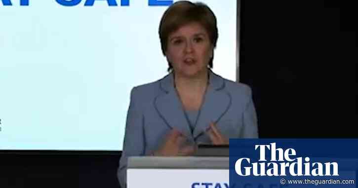 Sturgeon admits link between Euro fans travelling and rise in Covid cases – video