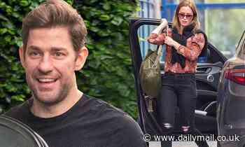 Emily Blunt And John Krasinski Enjoy Romantic Lunch In London At