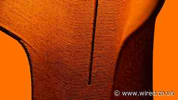 This lamp is 3D-printed from orange peel