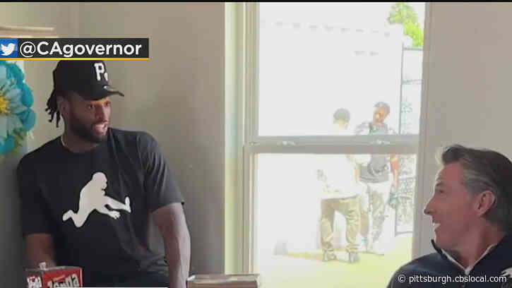 Steelers Rookie Running Back Najee Harris Joins California Gov. Gavin Newsom To Tour Homeless Shelter