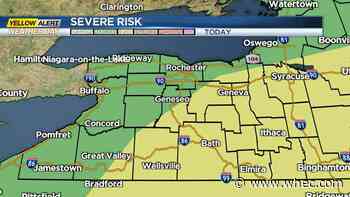 First Alert Weather: Yellow Alert for strong to severe thunder threat Wednesday afternoon