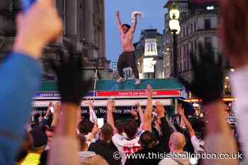 England fans take to London streets celebrate Germany win
