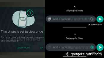 WhatsApp Testing ‘View Once’ Feature for Images, Videos That Disappear After Seen