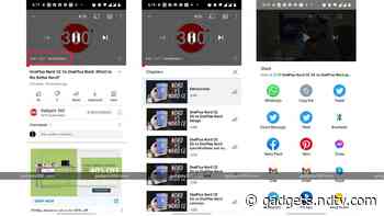 YouTube App on Android Now Lets You Share Chapters From Videos