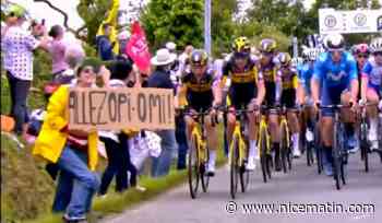 Tour de France: la spectatrice à la pancarte placée en garde à vue