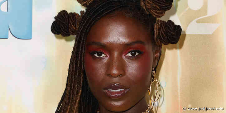 Jodie Turner-Smith Stuns in Racy Lace Up Yellow Dress at 'Zola' Premiere