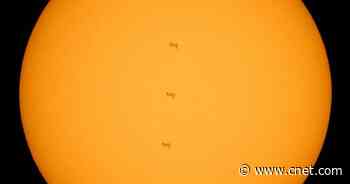 NASA captures stunning view of ISS crossing in front of the sun     - CNET