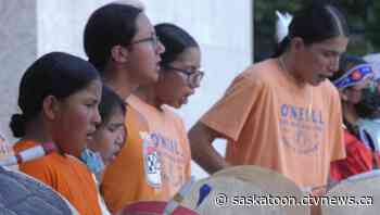 'Deaf on this side because of all of the slappings': Residential school survivors speak at Prince Albert vigil