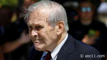 Donald Rumsfeld dead at 88; served as Secretary of Defense for presidents Bush and Ford