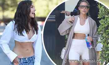 Olivia Culpo shows off VERY taut tummy after leaving a punishing Pilates class in West Hollywood