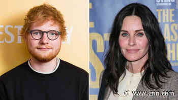 Ed Sheeran keeps pulling the same prank on Courteney Cox