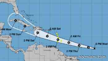 System Expected to Become Tropical Storm, Portion of South Florida in Forecast Cone