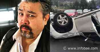 Roberto Tello “El coreano” sufrió aparatoso accidente en carretera - infobae