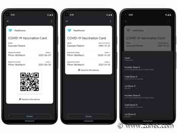 COVID vaccination cards to appear on Android in US