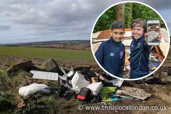12-year-old Potters Bar friends make app to stop fly-tipping