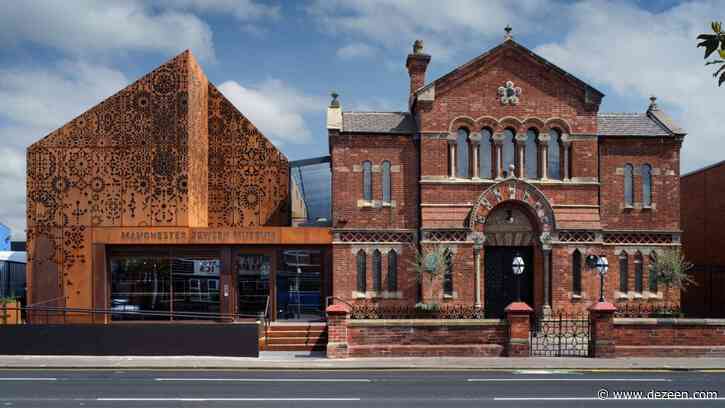 Citizens Design Bureau adds "delicately perforated" Corten extension to Manchester Jewish Museum