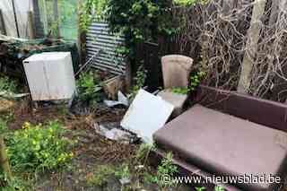 Geen openlucht tweedehandszaak maar sluikstort aan Glabbeekstraat