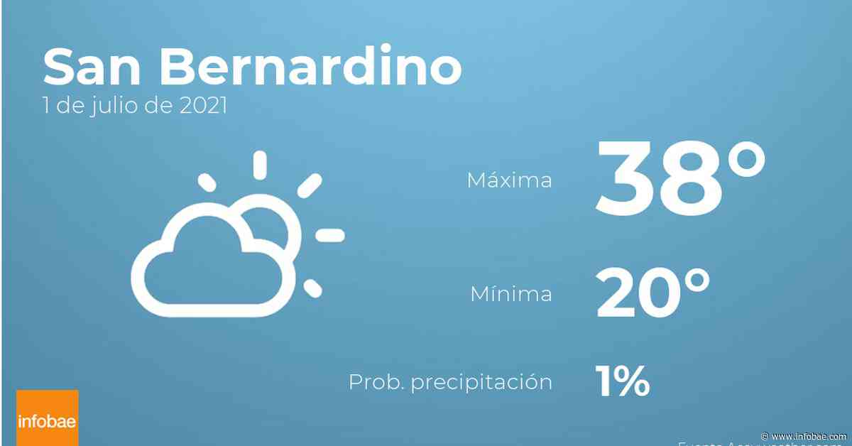 Previsión meteorológica: El tiempo hoy en San Bernardino, 1 de julio - Infobae.com