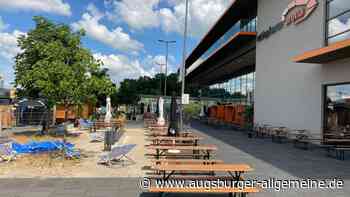 Nach Einbruch und Unwetter: Biergarten bei der Arena in Neu-Ulm öffnet wieder