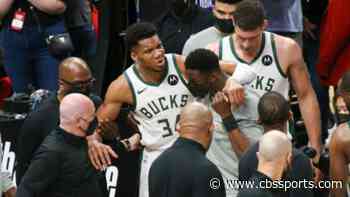 Giannis Antetokounmpo injury update: Bucks star out for Game 5 vs. Hawks with knee injury