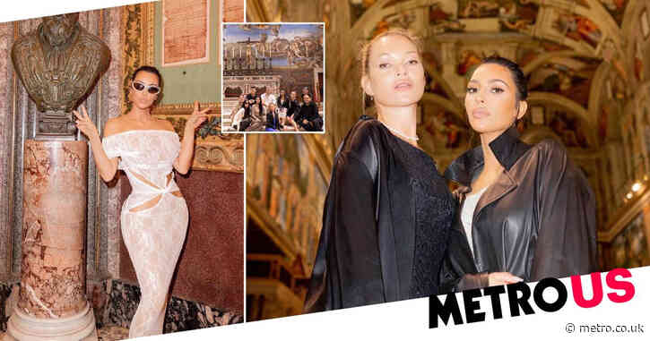 Kim Kardashian insists she adhered to dress code for Vatican city visit amid backlash over cut-out gown: ‘I fully covered up’