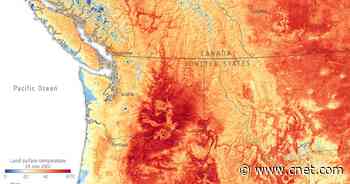 Brutal US-Canada heat wave summed up in one staggering satellite image     - CNET