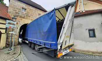 LKW im Forchheimer Tor in Neunkirchen - Der Neue Wiesentbote