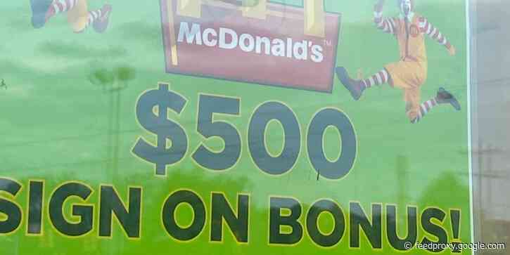 Employers are turning to signing bonuses to try and lure in new workers