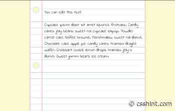 15 CSS Paper Effects