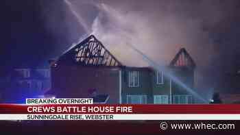 Nobody hurt after Webster house fire