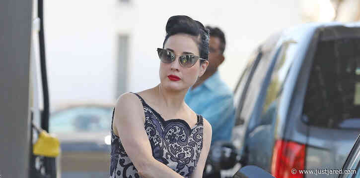 Dita Von Teese Gets All Dolled Up to Pump Gas