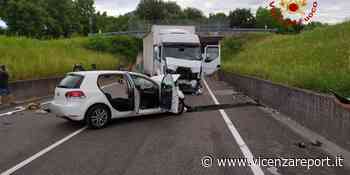 Schio, scontro frontale auto e camion - Vicenzareport