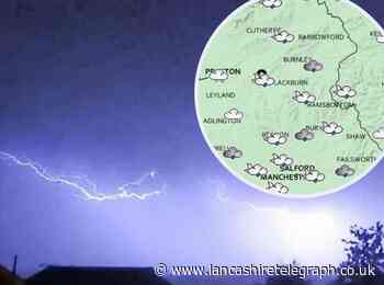 Yellow weather warning as thunderstorms predicted for East Lancashire