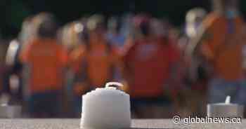 Vigil honouring lives lost at residential schools held at Saskatchewan Legislature Building on Canada Day