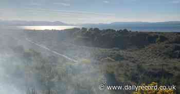 Huge Scots forest fire breaks out near military defence range sparking emergency response - Daily Record