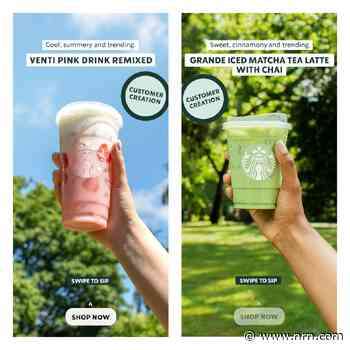 Select Starbucks customers are being invited to order secret menu items via Facebook and Instagram