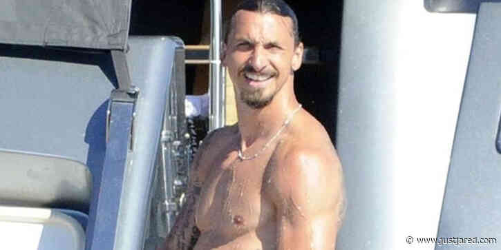 Soccer Star Zlatan Ibrahimovic Looks Buff Shirtless While Vacationing in Spain
