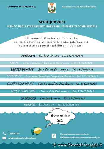 MANDURIA - Utilizzo sᴇᴅɪᴇ Jᴏʙ • La Voce di Maruggio - La Voce di Maruggio