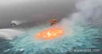 Gas leak from underwater pipeline causes fire in Gulf of Mexico, report says     - CNET