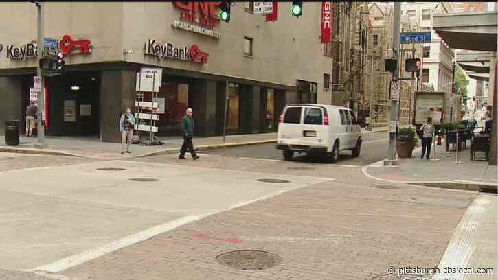 Downtown Pittsburgh Intersection Closing For Crosswalk Repair