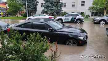Severe thunderstorm floods roads in Calgary