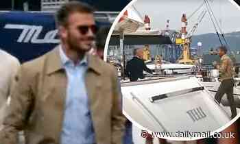 David Beckham checks out £10m superyacht in Italy - Daily Mail
