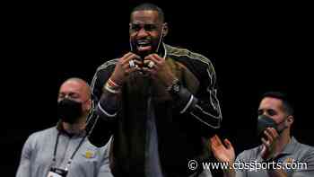 WATCH: LeBron James gives son Bronny pointers at St. Vincent-St. Mary arena that bears his name