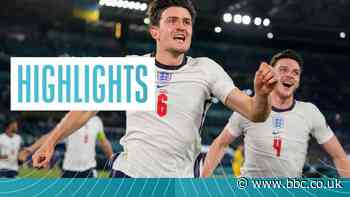 Euro 2020: Harry Kane's double secures first semis spot for England in 25 years