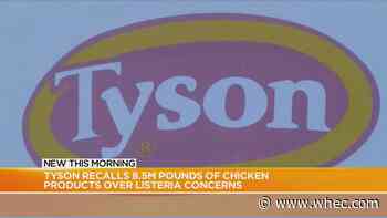 Tyson Foods recalls nearly 8.5M pounds of ready-to-eat chicken due to possible Listeria contamination