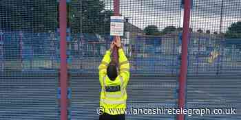Burnley Police put up signs to deter dangerous quad bike riders