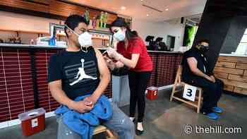 67 percent of adults have received at least one shot of COVID-19 vaccine