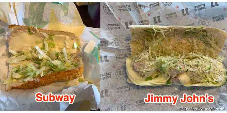 I compared Subway's controversial tuna sub with Jimmy John's with and the latter tasted a lot more like tuna
